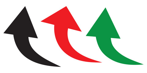  arrow icon on transparent background. Flat style arrow icon for your website, design, logo, app, UI., curved arrow sign.