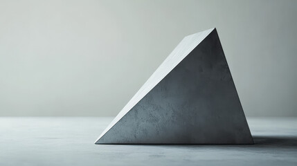 futuristic minimalistic stone surface geometric object architecture 3d render illustration