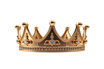 Crown isolated on transparent background