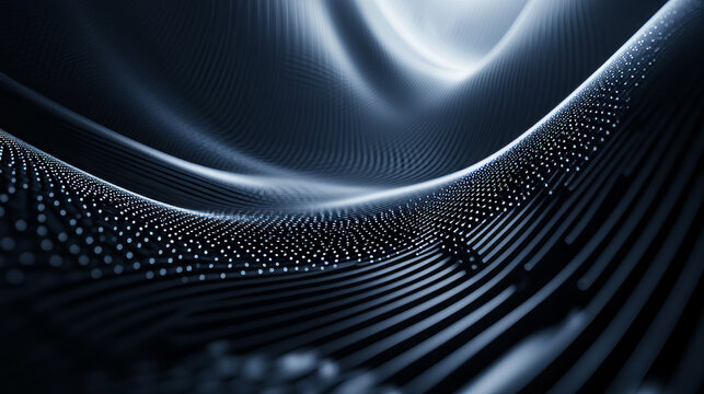 black futuristic technology shape surface backgorund 3d render illustration