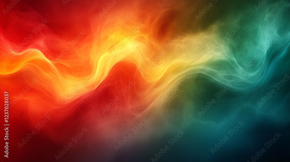 Aufkleber vibrant swirling colors create a mesmerizing abstract visual display in digital art