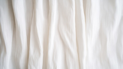 Obraz premium Gentle light patterns on soft white fabric for interior design inspiration