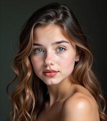 Fototapeta premium portrait of a woman - Blue Eyes