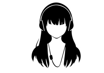 silhouette of a girl