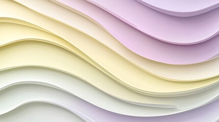 Obraz premium Abstract pastel paper wave pattern design
