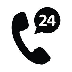24 Hour Customer Help Icon