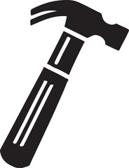 Silhouette vector of a reflex hammer, symbolizing medical exams, diagnostics, and healthcare. Ideal for healthcare, medical instruments, and professional care themes.
