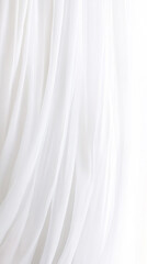 Fototapeta premium Soft light through sheer curtains in tranquil vertical scene