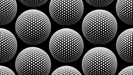 Abstract halftone dot pattern, stylish black.