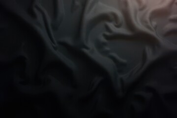 Elegant Black Fabric Texture with Intricate Fold and Shadow Play