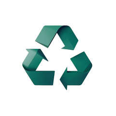 Fototapeta premium recycle symbol on white