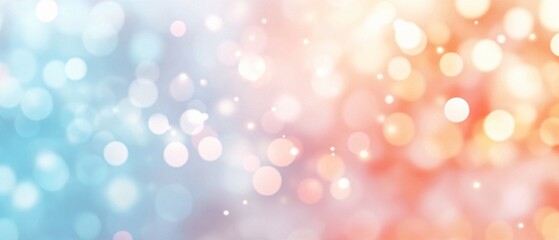 Obraz premium Abstract Pastel Bokeh Background Featuring Soft Light Circles