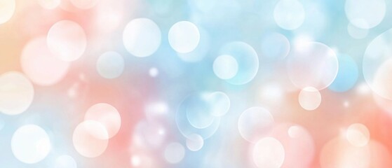 Obraz premium Abstract Pastel Bokeh Background Soft Colors
