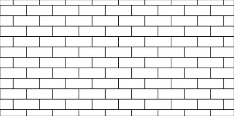 Empty brick wall vector brickwork construction vintage architecture block row black line room, masonry, rough kitchen and bathroom texture background.	