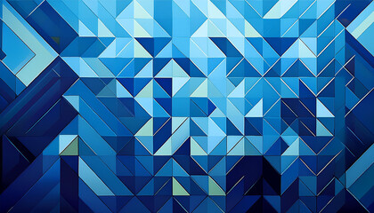 Fototapeta premium abstract blue heritage with triangles