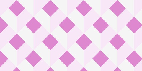 Colorful isometric creative diamond box block wall grid rectangle cubic tiles and mosaic polygon monochrome seamless texture background.