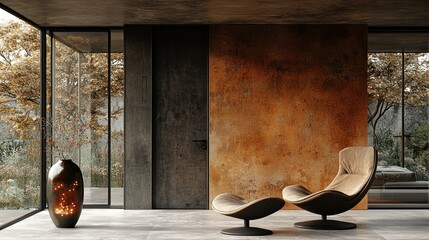 Modern Interior Design: Autumnal Relaxation