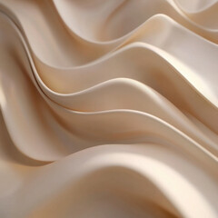 Obraz premium A detailed close-up of flowing satin fabric with a golden sheen.