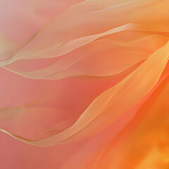 Obraz premium A delicate translucent fabric flowing in soft golden light.