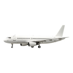 Obraz premium PNG Commercial Jet Airplane Against Transparent Background for Travel, Transportation, or Aviation Design Projects