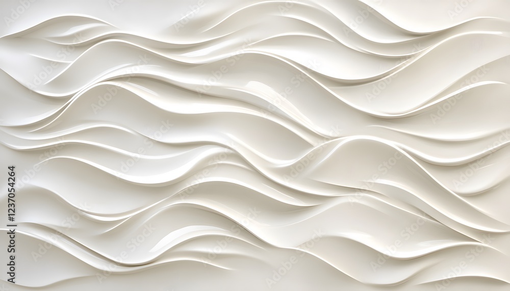 Poster abstract white wave pattern background design
