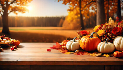 thanksgiving autumn fall table placing replica space toning historical past