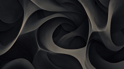 Abstract digital art piece that appears to be made up of multiple layers of curved lines and curves.