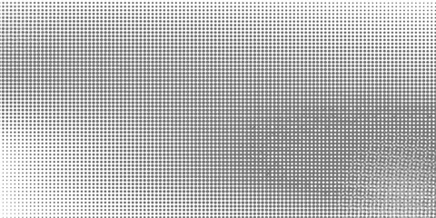 Grunge halftone gradient background. Faded grit noise texture. White and black sand wallpaper. Retro pixelated backdrop. Anime or manga style comic overlay.