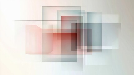 Fototapeta premium Abstract digital art piece with a white background. it consists of multiple overlapping squares of different sizes and colors, creating a geometric pattern.
