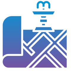 Fototapeta premium Fountain Icon