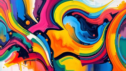 Obraz premium abstract background with splashes