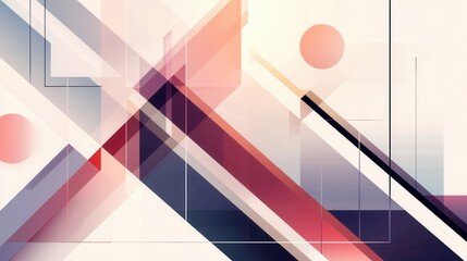 Fototapeta premium Abstract digital art piece with a modern and geometric design. it has a combination of different colors and shapes, including pink, blue, purple, and white.