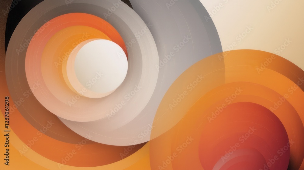 Aufkleber abstract digital art piece with a modern and geometric design. it has a combination of different col