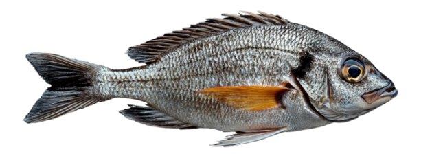 Fish on a white isolated background