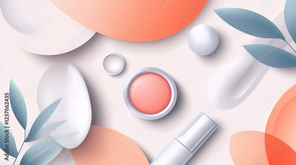 Poster abstract background with a variety of colorful and modern elements. the background is made up of dif