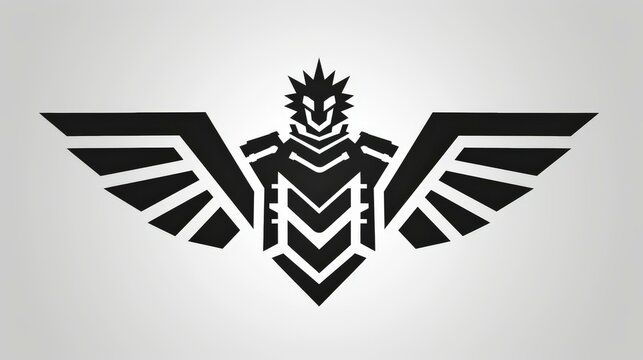 2d vector logo , black and white logo theme mechanical engineering