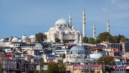 Obraz premium Suleymaniye Mosque in Istanbul, Turkey.