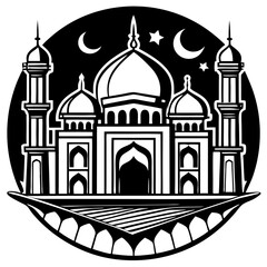 Mosque icon vector design illustration