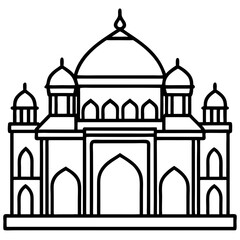 Mosque icon vector design illustration