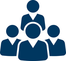 People group icon set. Team of worker. User profile symbol. Group of people or group of users. Persons symbol. Population icon. Increase social development, global demography. Vector illustration.