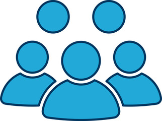 People group icon set. Team of worker. User profile symbol. Group of people or group of users. Persons symbol. Population icon. Increase social development, global demography. Vector illustration.