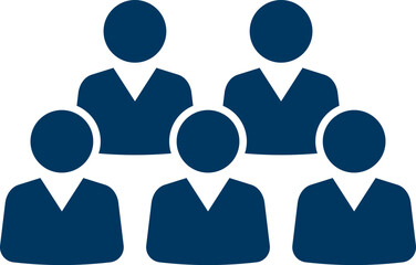 People group icon set. Team of worker. User profile symbol. Group of people or group of users. Persons symbol. Population icon. Increase social development, global demography. Vector illustration.