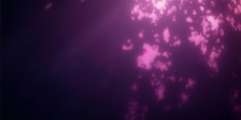 Obraz premium Abstract pink glowing spots on dark backdrop for design. Fantasy dreamy background. Mystic magic glow. Wallpaper, banner, flyer with copy space.