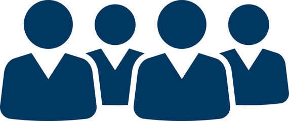 People group icon set. Team of worker. User profile symbol. Group of people or group of users. Persons symbol. Population icon. Increase social development, global demography. Vector illustration.