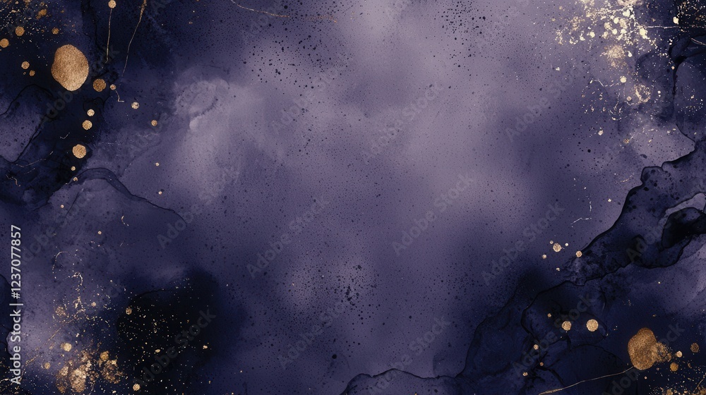 Poster abstract background with a dark blue color. the background has a rough texture with small white dots