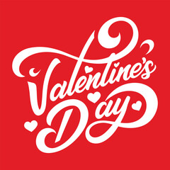 valentine's day greeting design vector art illustration