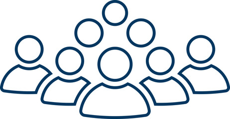 People group icon set. Team of worker. User profile symbol. Group of people or group of users. Persons symbol. Population icon. Increase social development, global demography. Vector illustration.