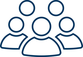 People group icon set. Team of worker. User profile symbol. Group of people or group of users. Persons symbol. Population icon. Increase social development, global demography. Vector illustration.