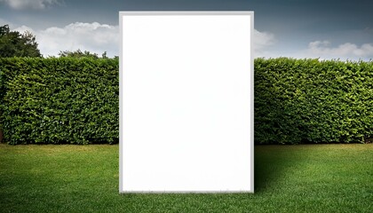 mockup of vertical customizable poster by hedge