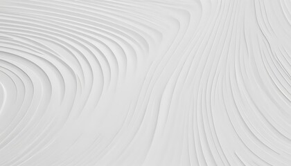 Serene White Abstract: Fluid Curvilinear Forms in Minimalist Design